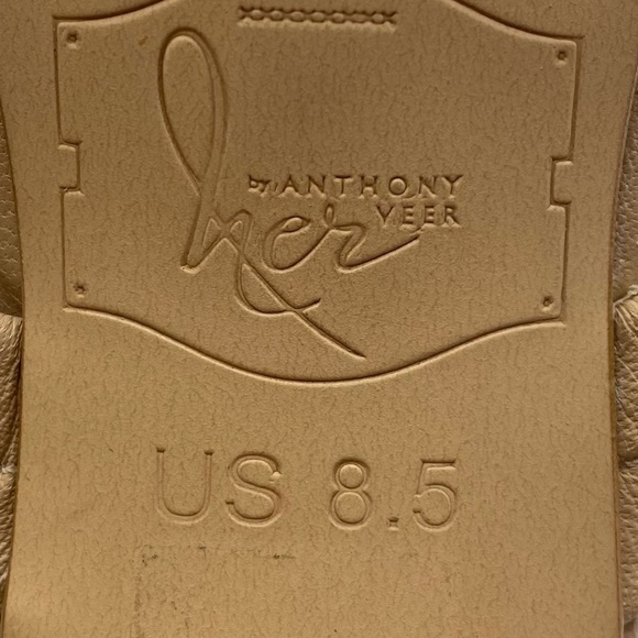 Her by Anthony Veer Sandals Brown Leather Feminine Heels Comfort Strappy Sz 8.5 - Picture 7 of 9